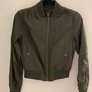 Army Green Bomber Jacket